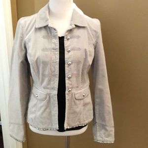 Light Silver velvet jacket